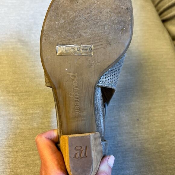 Paul Green- Colleen Perforated Peep Toe Sandals- 91/2 - Picture 5 of 8